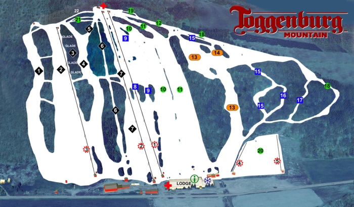 Toggenburg Mountain Ski Center trail map