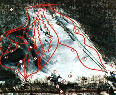 Woodbury Ski Area trail map