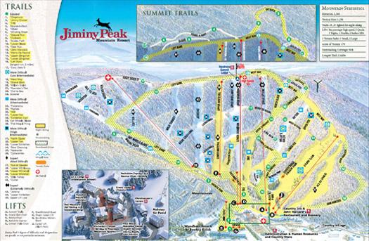 Jiminy Peak Mountain Resort trail map